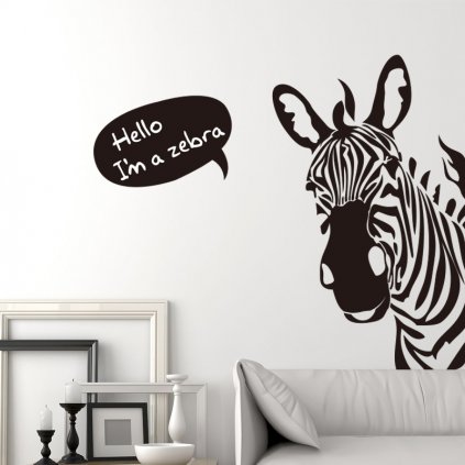 samolepiaca tapeta dekoracna samolepka na stenu nalepka zebra interierovy dizajn dekoracia nahlad balenia stylovydomov