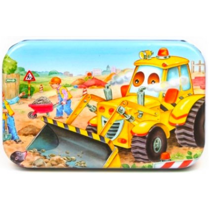 Fából készült Puzzle - Kotrógép 60db