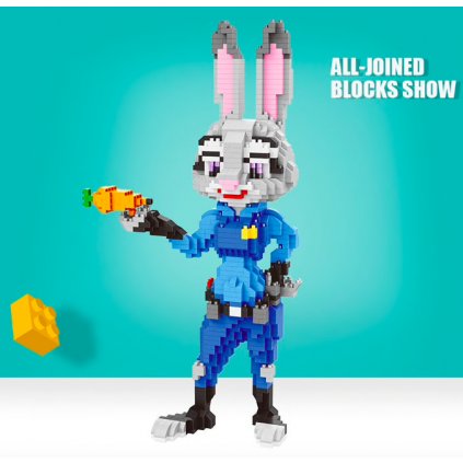 Mini kockák készlet "Judy Hopps" 1250db