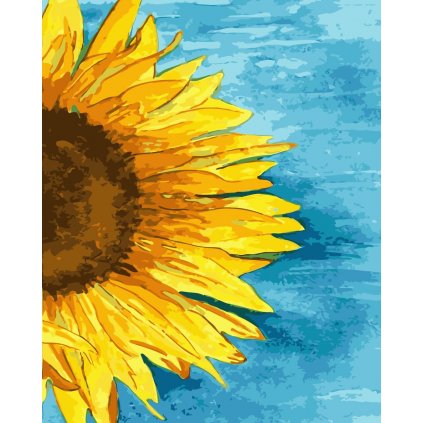 Festés számok szerint kép kerettel "Napraforgó" 40x50 cm