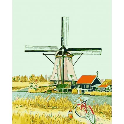 Festés számok szerint kép kerettel "Hollandia 2" 40x50 cm