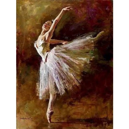 Festés számok szerint kép kerettel "Balerina 6" 40x50 cm