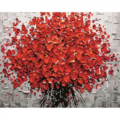 Festés számok szerint kép kerettel "Virágok 2" 40x50 cm