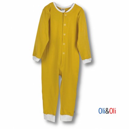 Gyermek pizsama - overall Oli&Oli - sárga szín
