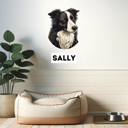 5859 matrica border collie