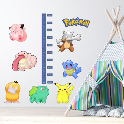 Textil falmatrica "Gyermek mérő - Pokémon"