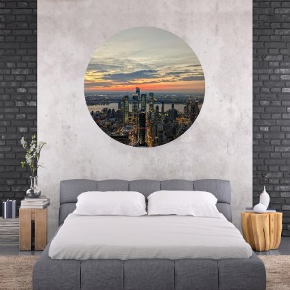 Textil kör alakú falmatrica – New York