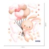 5743 1 textil falmatrica nyuszi lufikkal rozsaszin