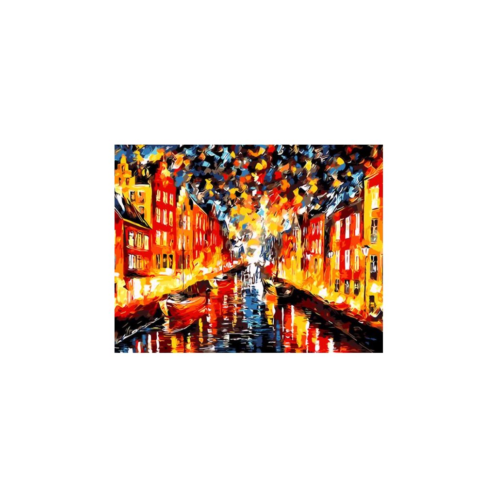 Pictura pe numere "Veneția colorată" 50x40 cm