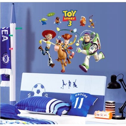 Autocolant de perete "Toy Story 3" 75x80 cm