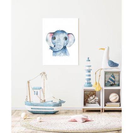 Tablouri pentru copii - Elefant 50 x 40 cm