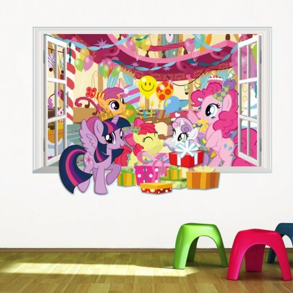samolepiaca tapeta detska nalepka na stenu samolepka pre deti my little pony dekoracia dizajn interier nahlad stylovydomov