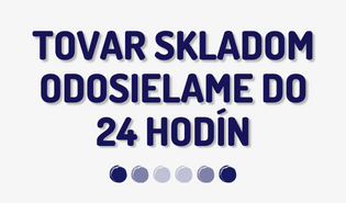 Tovar skladom odosielame do 24 hodín.