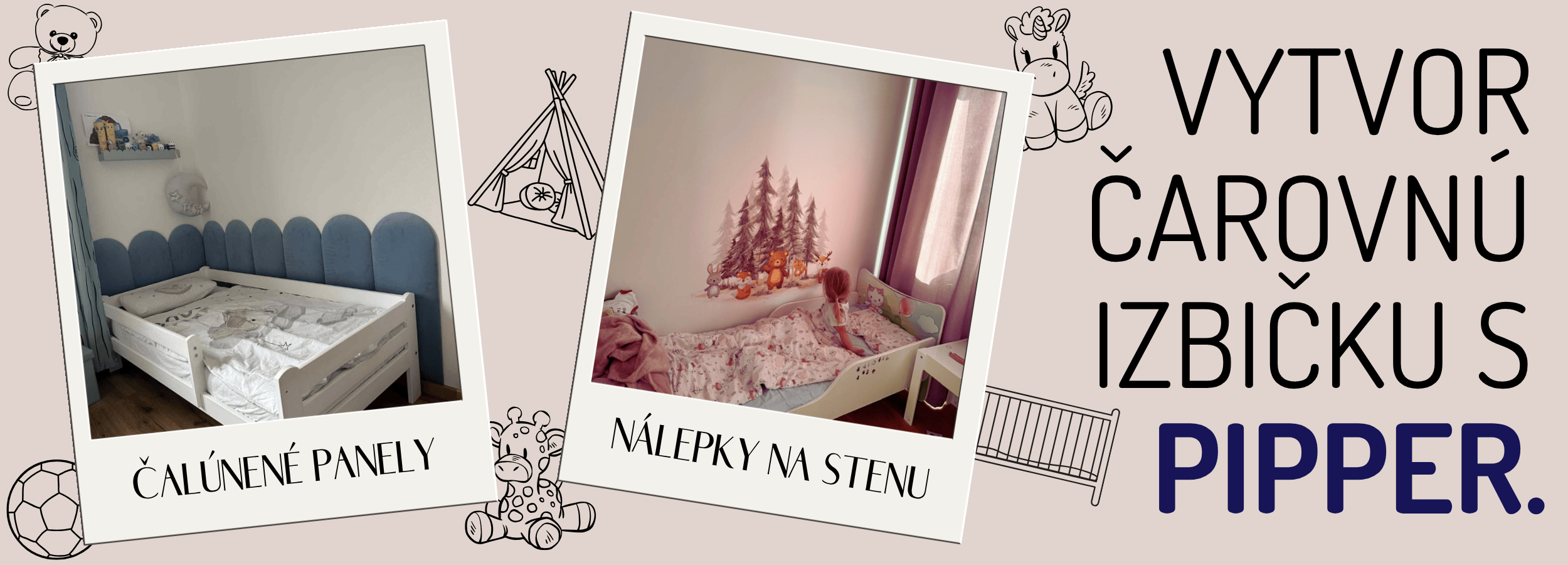 vytvor čarovnú izbičku s pipper