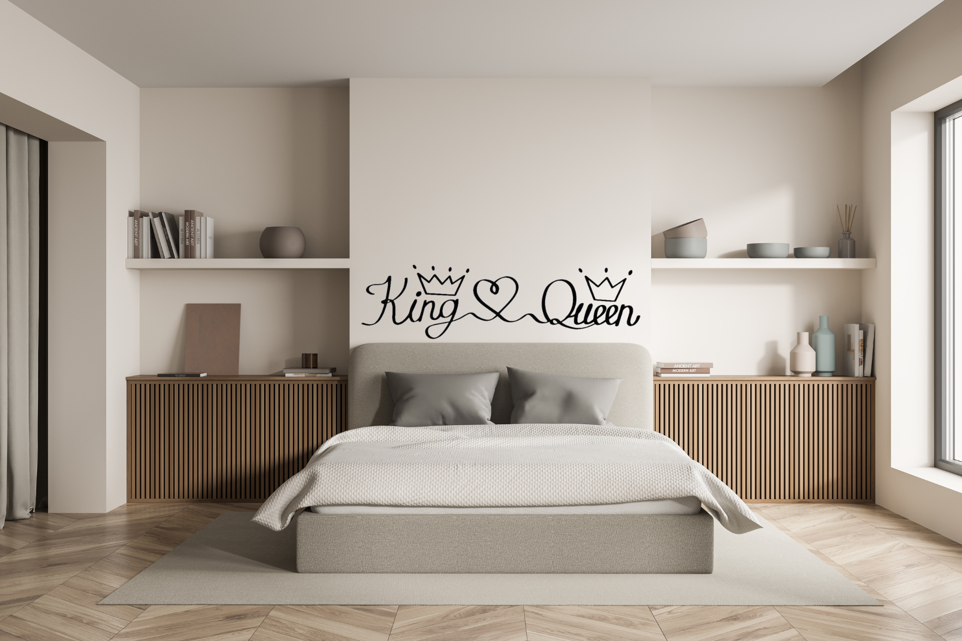 Autocolant de perete „King & Queen”