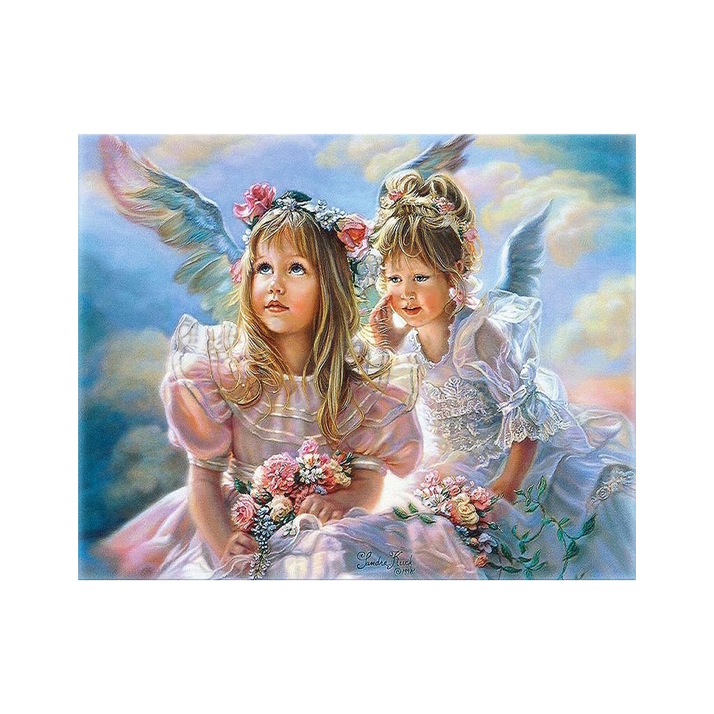 Maľovanie podľa čísiel s rámom "Anjeliky" 50x40 cm