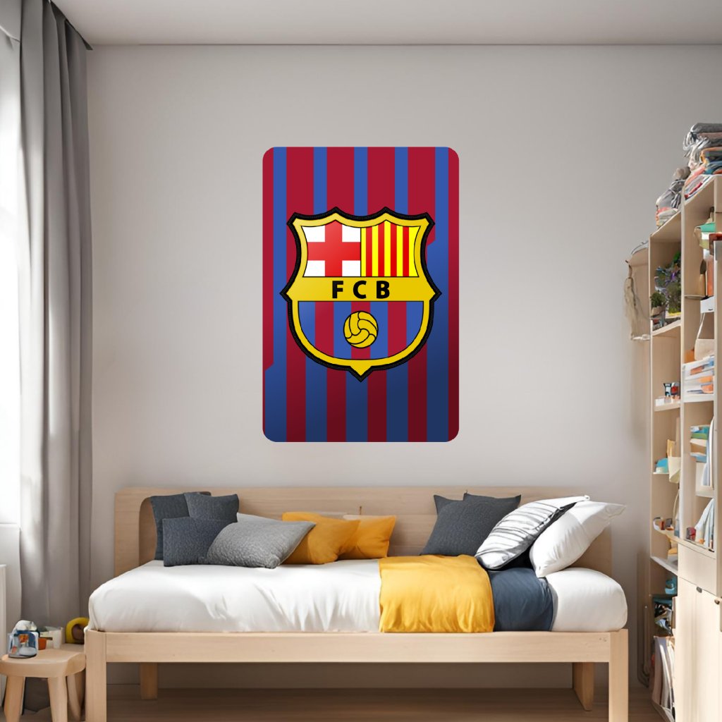 Textilná nálepka na stenu "FC Barcelona"