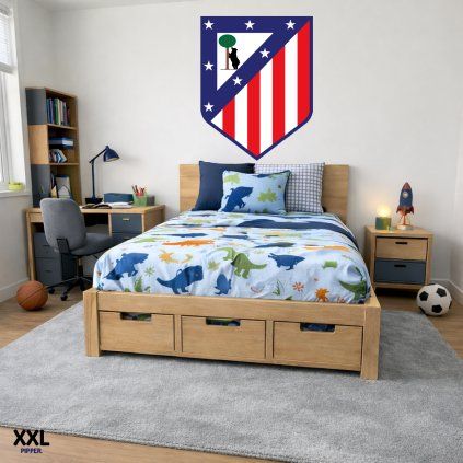 Logo Atlético Madrid - textilná nálepka na stenu