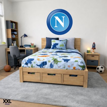 Textilná nálepka na stenu - logo "SSC Neapol"