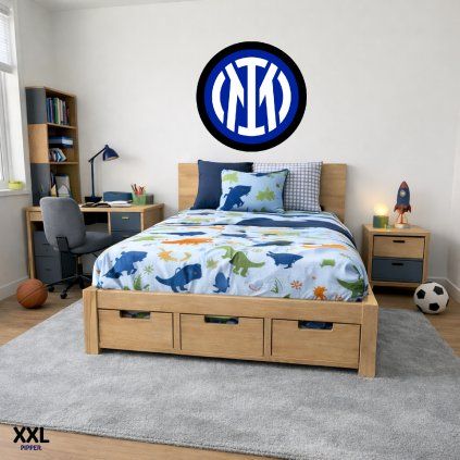 Logo Inter Miláno - textilná nálepka na stenu