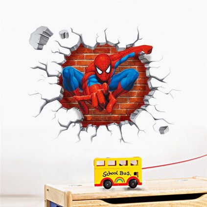 Samolepka na stenu "Spider-man 3" 50x45 cm