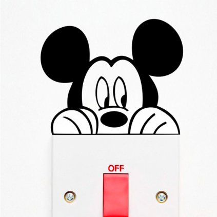 Mickey Mouse 2 - nálepka nad vypínač