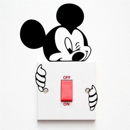 Mickey Mouse 3 - nálepka nad vypínač