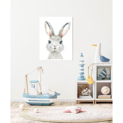 Detský obraz - Zajačik 50 x 40 cm