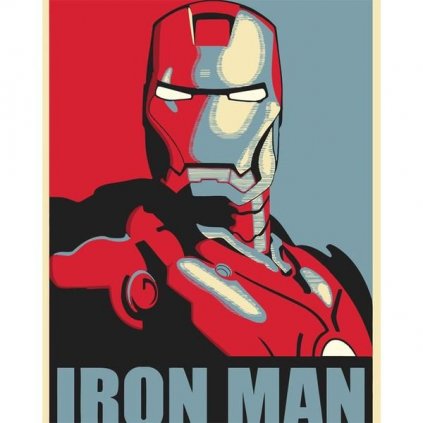 Maľovanie podľa čísiel s rámom "Iron Man 3" 50x40 cm