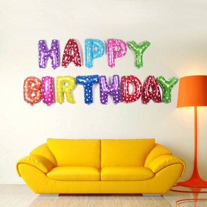 balony happy birthday narodeniny dekoracia na oslavy farebne balony stylovydomov