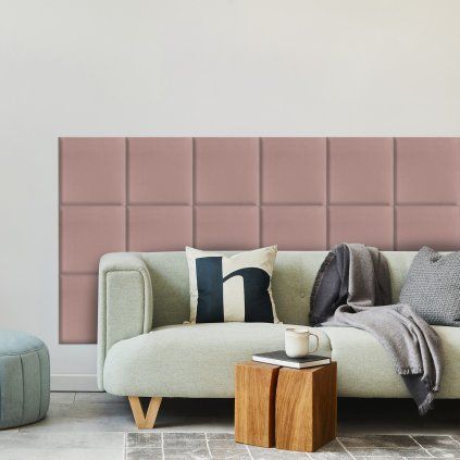 Čalúnený panel za posteľ - Štvorec - 40x40cm  Pevné a odolné • Certifikované materiály • Vyrobené v EU