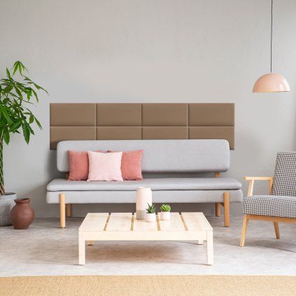 Čalúnený panel za posteľ - Obdĺžnik - 70x30cm  Pevné a odolné • Certifikované materiály • Vyrobené v EU