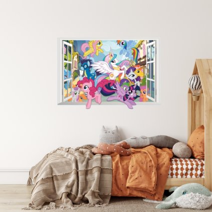 Samolepka na stenu "My Little Pony 3" 70x50 cm