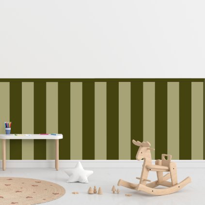 Samolepiaca textilná tapeta khaki farba kombinácia 100cm