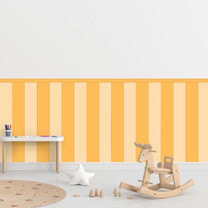 Samolepiaca textilná tapeta žltá farba kombinácia 100cm