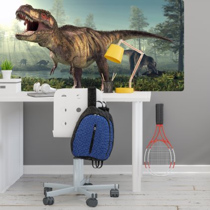 Samolepiaca textilná tapeta na stenu s motívom pravekéoho dinosaura T-Rex
