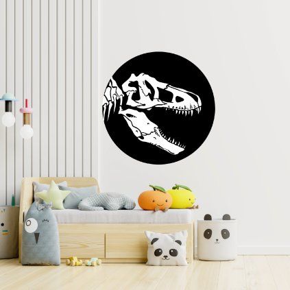 T-Rex kostra - textilná nálepka na stenu