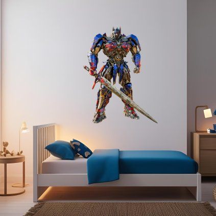 Transformer - Optimus Prime - textilná nálepka na stenu