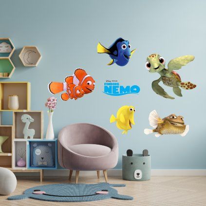 Hľadá sa Nemo - textilná nálepka na stenu