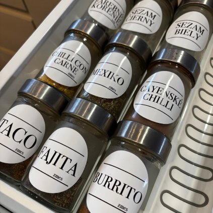 Nálepka na koreničky dózy