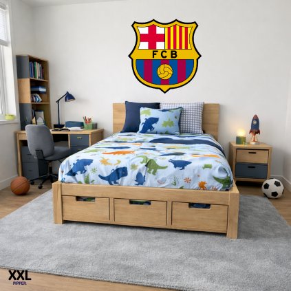 Textilná nálepka na stenu - logo "FC Barcelona"
