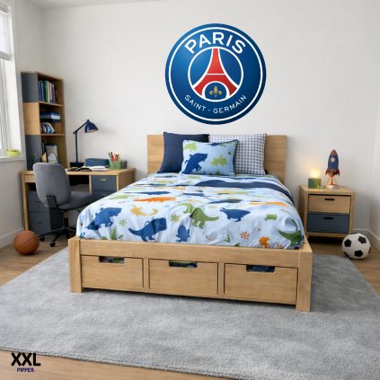 Textilná nálepka na stenu - logo "Paris Saint-Germain FC"