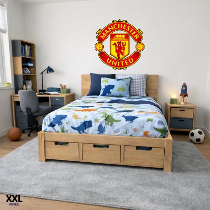 Textilná nálepka na stenu - logo "Manchester United FC"