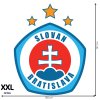 Textilná nálepka na stenu - logo "ŠK Slovan Bratislava"