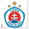 Logo ŠK Slovan Bratislava - textilná nálepka na stenu  3 veľkosti až do 100cm • 3 samostatné nálepky