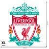 Logo Liverpool FC - textilná nálepka na stenu  3 veľkosti až do 100cm • 1 samostatná nálepka