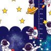 Astronauti - sada textilných nálepiek na stenu  Kompletná sada nálepiek s astronautami pre vesmírnu izbičku