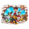 PAW Patrol - nálepka na stenu  Hárok 80x60cm • 1 samostatná nálepka