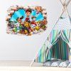 PAW Patrol - nálepka na stenu  Hárok 80x60cm • 1 samostatná nálepka