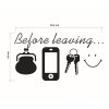 Samolepka na stenu "Before Leaving" 22x12cm
